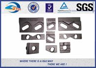 Weldable Base Railway Clips/Double Holes Rail Clips With Integral Rubber Block And Upper Clip In Railroad