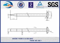 Balck Oxide Q235 Railroad Track Spike / Railway Boat Metal Track Spikes