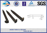 Low Carbon Steel Railroad Track Spikes / Dog Spike With Arema Standard