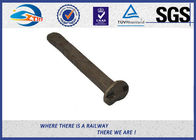 Grade A370 Screw Track Spike / Screw Spikes Railroad For Rail / Wooden Sleeper