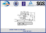 Heavy Din 536 Crane Rail  A75 / Steel Rail Track With Q235B Material