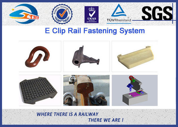 Spring Steel E Type Railway Track Fasteners 20mm E Clip Rail Fastening