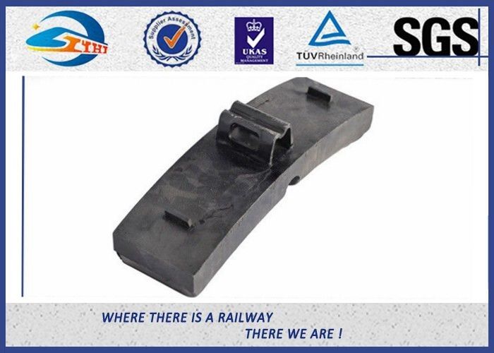 Customized Plain Railway Brake Blocks Composite Brake Pads , Standard GB / T 9439-1988