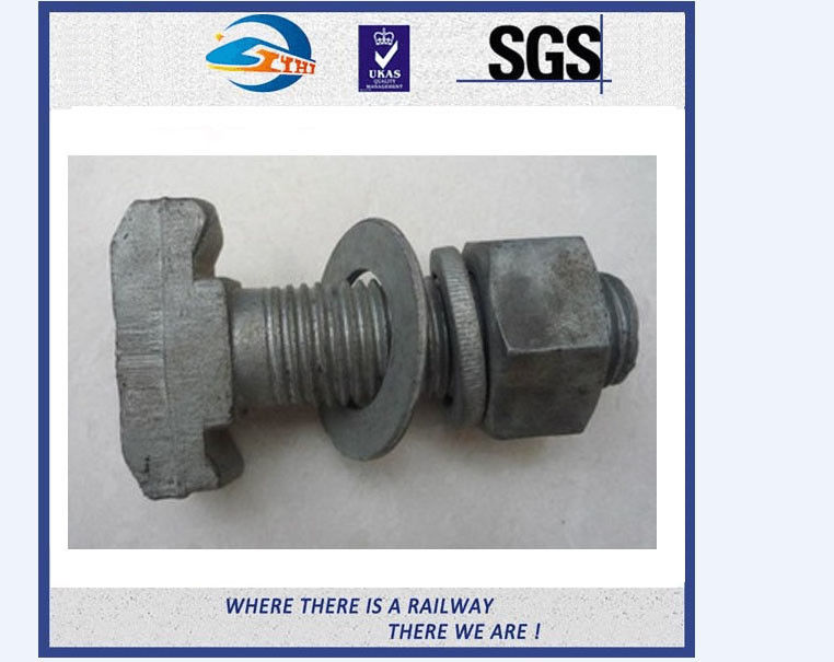 TS16949 approved gray phosphating railway bolt and nut for truck