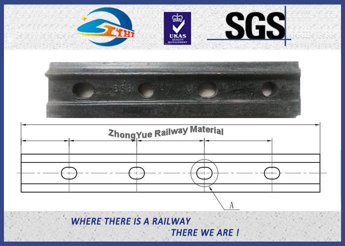 4 Holes Railroad Joint Bar Railway Fish Plate For GB 38kg 43kg Rail TB/T 2345-2008