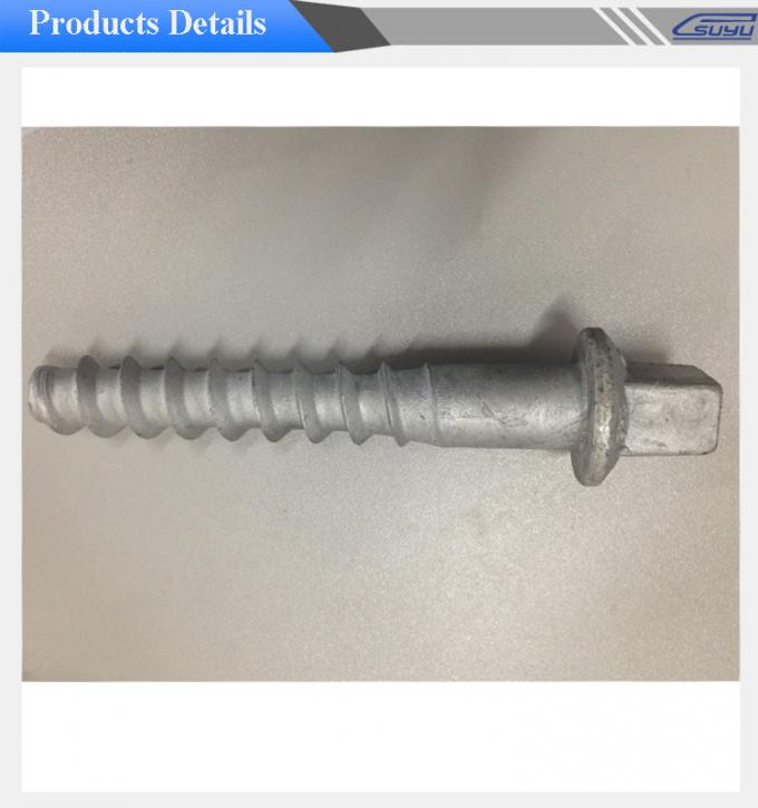 SS8 Railway Sleeper Screws Railroad Screw Spikes With HDG Coating