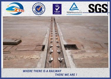 Plain Steel Two-hole Rail Clips , A100 / 120 Crane Rail Clamp Customized 9220 Clip