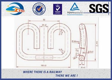 Russian Customized Elastic Rail Clips Steel Plain in Track System