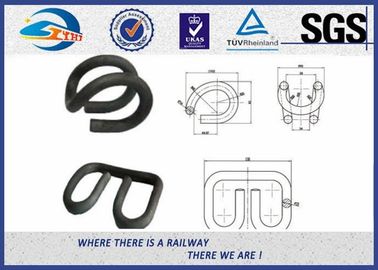 Deenik Elastic Rail Clips Track Clamp Oxide Black 60Si2Mn in Railway System