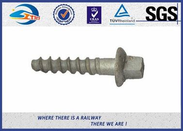 Railroad Sleeper Galvanized Screws with Plain / Zinc / HDG / Wax Surface