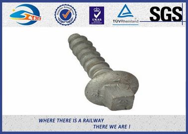 Railroad Sleeper Galvanized Screws with Plain / Zinc / HDG / Wax Surface