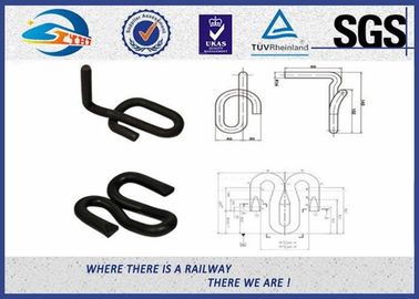 Railfasteners Fast clip And Guage Lock Clip , Elastic Rail Clips For W30 Rail