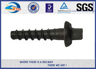 10.9 Grade 40Cr Steel Oxide Black Screw Spike Insert  Plastic Dowel Railway Fasteners