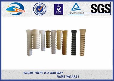 SDU25 Model PA66 Plastic Dowel Plastic And Rubber Part For DHS35 Screw Spike