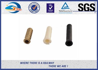 SDU25 Model PA66 Plastic Dowel Plastic And Rubber Part For DHS35 Screw Spike