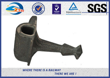 Plain Surface Cast Iron Rail Shoulder Embedded Part For Railway Fastening System