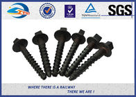 ASTM Standard Hot Dip Galvanized Railway Sleeper Fixing Screws / Rail Road Spikes