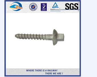 Black Oxide Railway Sleeper Screws / Rail Screw Spike AREMA / DIN571