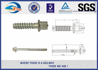 UIC Standard Black Zinc Railway Sleeper Screws For Fastening Rails