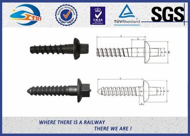 UIC Standard Black Zinc Railway Sleeper Screws For Fastening Rails