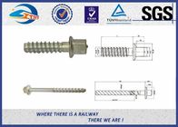 Plain Driving Railroad Spikes Screws For Fasten Sole Plates To Wooden Sleepers