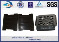 Customized Black Or Red Rubber Rail Support Pad / HDPE Pad Below Rails