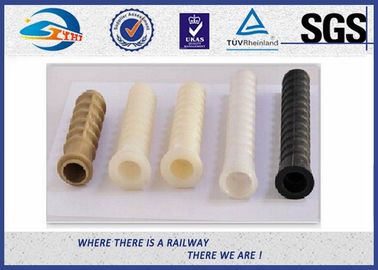 W14 Fastening Casing Plastic Dowel For Railway , Screw Anchor Dowel