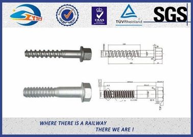 40Mn2 20MnSi Fixing Railway Sleepers Square Head Screw Spike