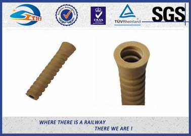 Railway HDPE Plastic Sleeves In Concrete Ties White Or Yellow Color