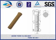 Railway HDPE Plastic Sleeves In Concrete Ties White Or Yellow Color