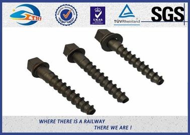 Double Head Screw Spike Railway Sleeper Screws For Railroad Construction