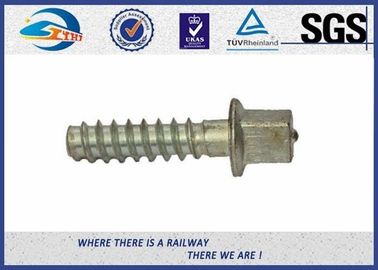 C45  C46 Steel Galvanized Coach Screw Spike For Concreate Sleeper Railway