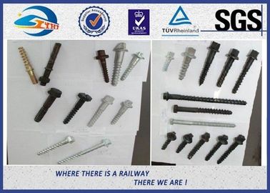 45# Oxide Black Railway Sleeper Screws Spike Insert Plastic Dowel