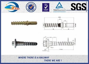 Head forming DIN Standard Coach Railway Sleeper Screws Plain oiled For Sleeper