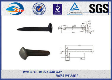 High Tensile Railroad Track Spikes / Screw Studs Spikes for Vossloh Fastening System