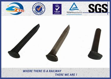 Bitumen / Dacromet Railway Screw Spikes / Dog Spikes NF F500-50