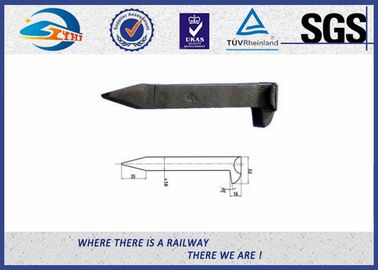 4.6 Grade Steel Railroad Track Spikes Plain Surface DIN Standard