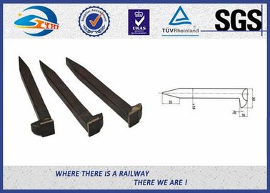 Special Railroad Track Spikes Rail Fastening Grade 4.8 Black Lock Spike