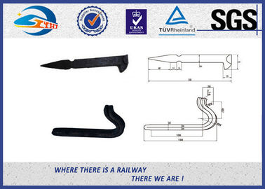 Offset Head Metal Fence Railroad Track Spikes / Rail Screw Spikes