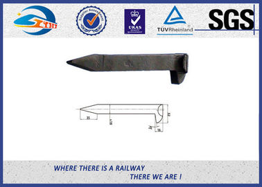 Low Carbon Steel Railroad Track Spikes / Dog Spike With Arema Standard