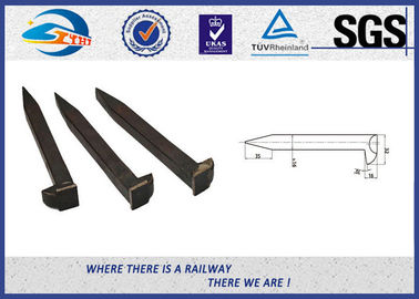 Q235 / 35# Threaded Railroad Track Spikes 3/4''X'6'' ISO9001 / SGS