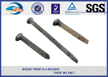 Q235 / 35# Threaded Railroad Track Spikes 3/4''X'6'' ISO9001 / SGS