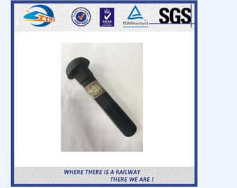 Grade 4.6 5.6 8.8 Railway Bolt / Track Fish Bolt With Oxide Black