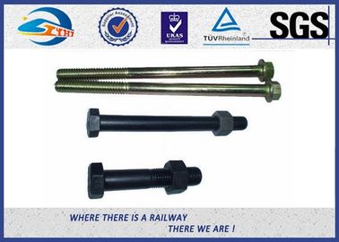 M14 M16 M18 Railway Bolt  Square Thread Bolt With Zinc Plated