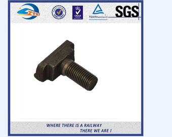 DIN933 Q235 35# Head Oval Neck Fish Bolt / Bitish Standard Track Bolt