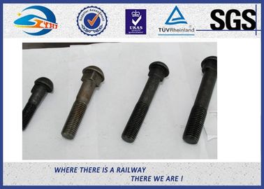 ISO Steel 45 High Tensile Black Railway Bolt for Fastening Rails