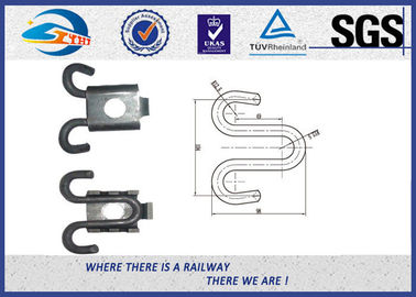 Customized 55Si2Mn 38Si7 Elastic Rail Clips , E Clips Railway Fasteners