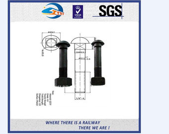 Railway sleeper bolts tunnel railroad track bolts oxide black