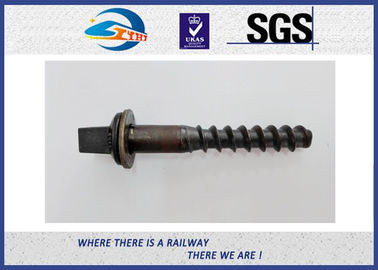 45# Oxide Black Railway Sleeper Screws Spike Insert Plastic Dowel