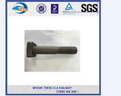 Square Railway Bolt with plain oiled or black oxide color sized 20x130mm